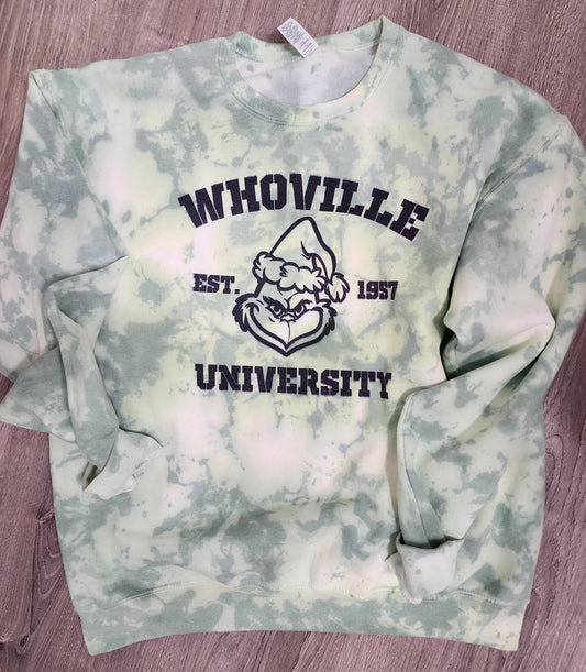 Whoville University | Tye Dye Crewneck Sweatshirt